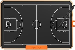 GIGART Electronic Basketball Coaching Board, 21-inch LCD Basketball Coaching Equipment Strategy Tactic Marker Board with Flexible LCD Screen and Stylus Pen, Electronic Basketball Clipboard for Coaches