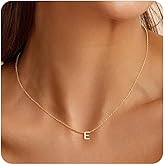 Turandoss Initial Necklaces for Women - Personalized 14K-Gold-Plated Letter A-Z Initial Pendant Necklaces Jewelry, Birthday Gifts for Women Teen Girls Girlfriend