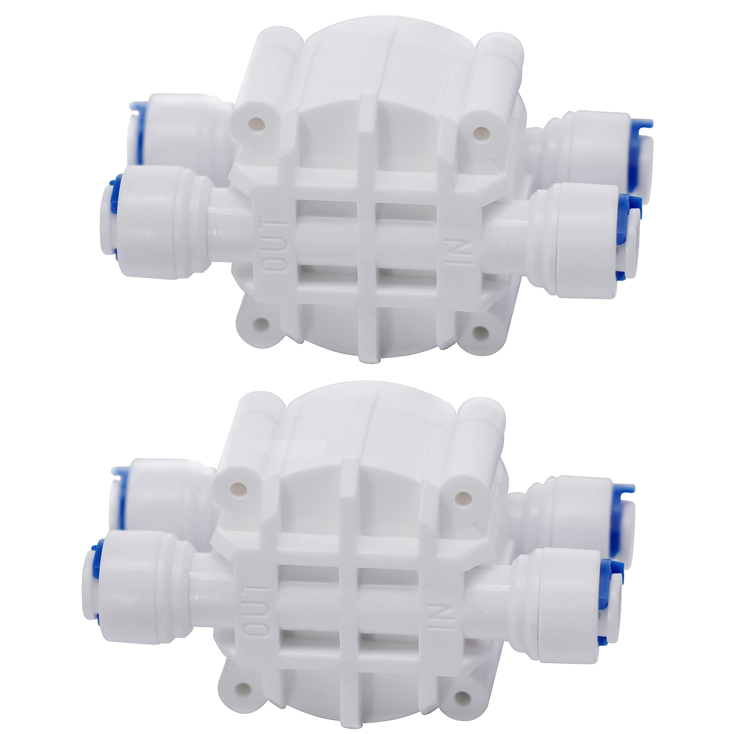 Photo 1 of DIGITEN 1/4" Automatic Shut-Off Valve with Quick-Connect Fittings For RO Reverse Osmosis(Pack of 2)