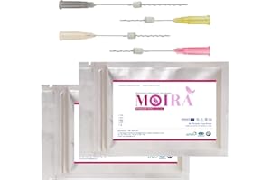 PHYMAT MOIRA PDO Threads Lift Kit - 40pcs Whole Body Lifting Set, Mono Screw Smooth Type, Facial Lift with Screw Mono PDO Threads, Protein Threads for Face Lift - 29G38mm