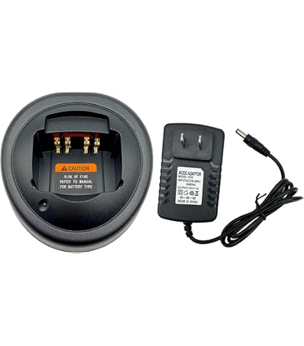 Vhbw Cargador De Repuesto Para Motorola HT1550, HT750, HT1500 Y HT1250.LS+, Estación De Carga Con Fuente De Alimentación De 16V 0.9A, Compatible Con Baterías Ni-MH Y Li-Ion, Conexión Estable Y Fácil De Usar, Ideal Para Uso Doméstico O En Ruta