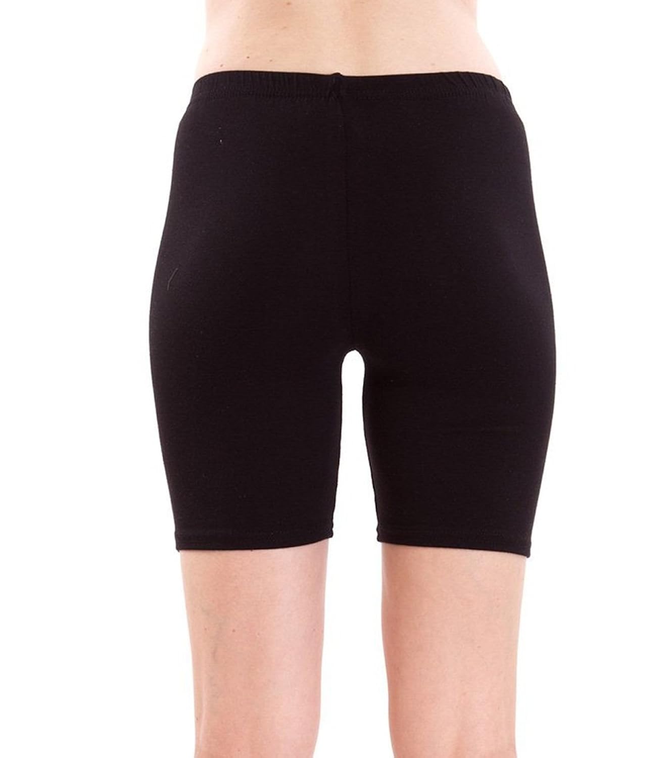 fashion line women's cotton lycra cycling shorts (black)