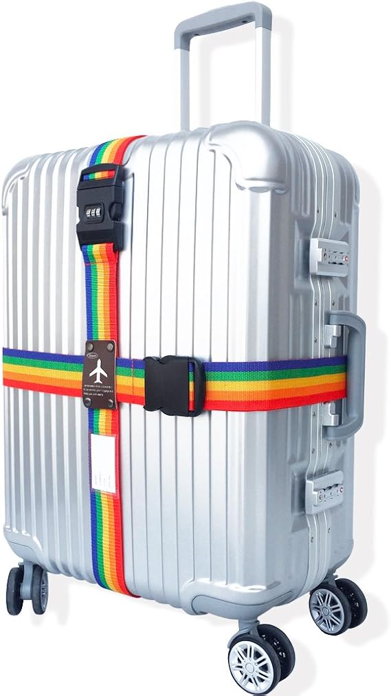 Heavy Duty Detachable Adjustable Long Cross Travel Luggage Strap Packing Belts