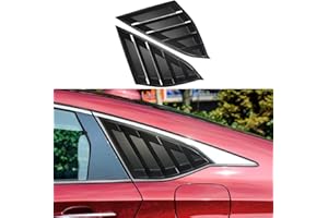 DLOVEG Rear Side Window Louvers Compatible for Honda Accord 2022 2021 2020 2019 2018 Accesories Sport Style Air Vent Cover (Matte Black)