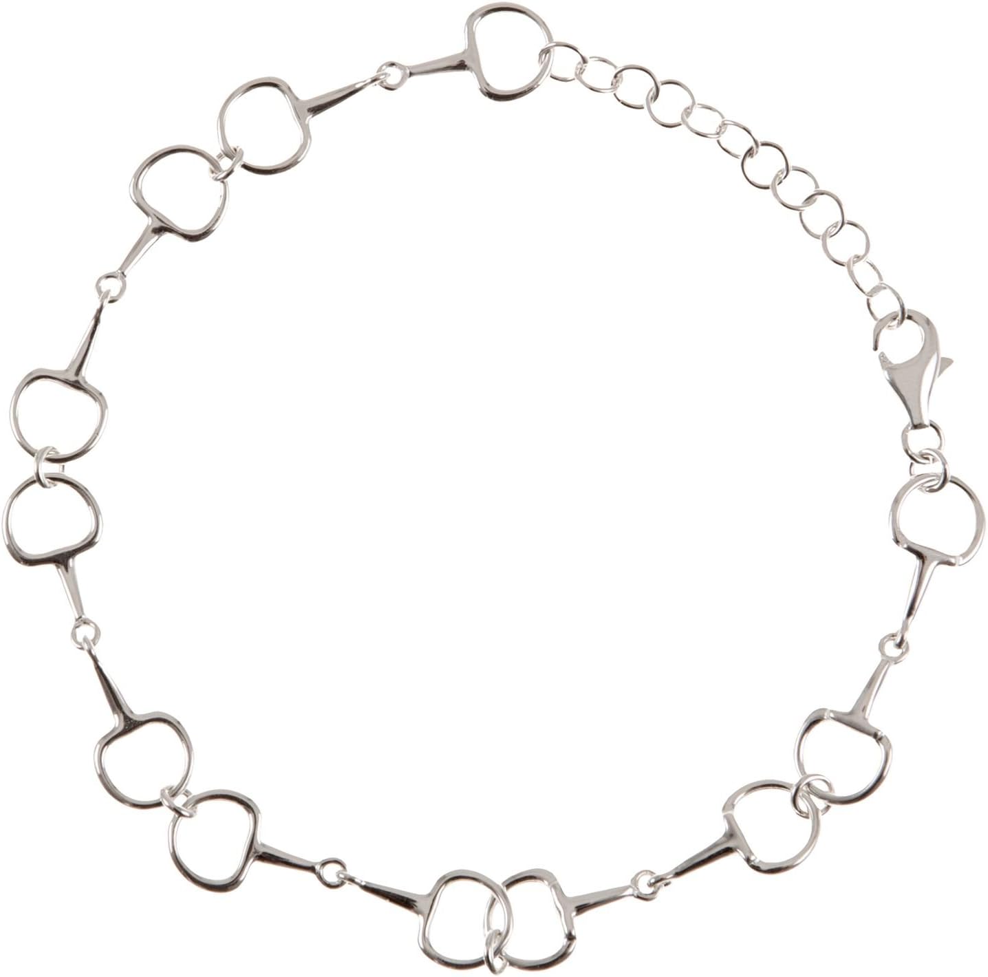 Carina Silver Snaffle Bit Bracelet - stylish horse jewellery, great horse gift idea