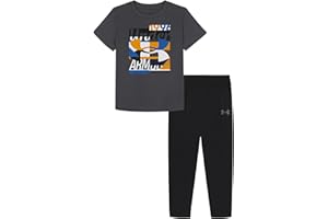 Under Armour boys Hoodie Set, Bottoms & Hoodie, Lightweight & Relaxed Fit, Zip Up