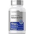 Horbäach Astaxanthin 10mg | 60 Softgels | Algae Derived Formula | Non-GMO, Gluten Free Supplement