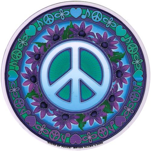 Signs of Peace – Peace Window Sticker / Decal - Hippie wall decor
