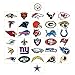 50 NFL Football Stickers Helmet Logo Sticker Set (All 32 Teams plus 18) 49ers Bears Broncos Chiefs Cowboys Dolphins Eagles Giants Lions Packers Panthers Patriots Raiders Saints Steelers Texans