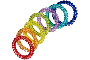 MUNCHABLES: JEWELRY FOR KIDS THAT CHEW Munchables Sensory Chew Bracelets - Coil Fidget Toys (Rainbow - Set of 7)