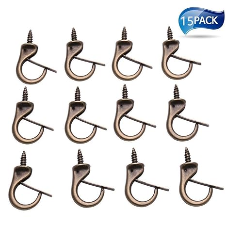 White Pack Of 20 On Way 2 Inches Vinyl Ceiling Hooks For Cups