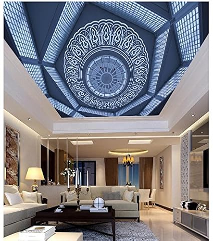3d Wallpaper Mural Ceiling Silk Cloth European Dome Zenith