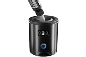 HAWINK Super Mini Vortex Mixer, Tattoo Ink Mixer, Paint Pigment Nail Polish Lacquer Shaker with Auto Touch Switch & Anti-Slip Base, Mixing in 5sec, Black with 3 Three Gear adjustments JBQ-USB02