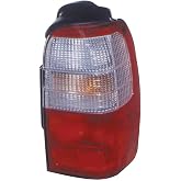 AUTOHALO Tail Light for Toyota 4Runner 2000, Passenger Side | with Painted | 2000 | 81550-35121 | TO2801123 | Bulb &amp; Socket Included