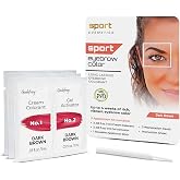 Sport Cosmetics Eyebrow Color For Women, 3 Application Kit, Dark Brown