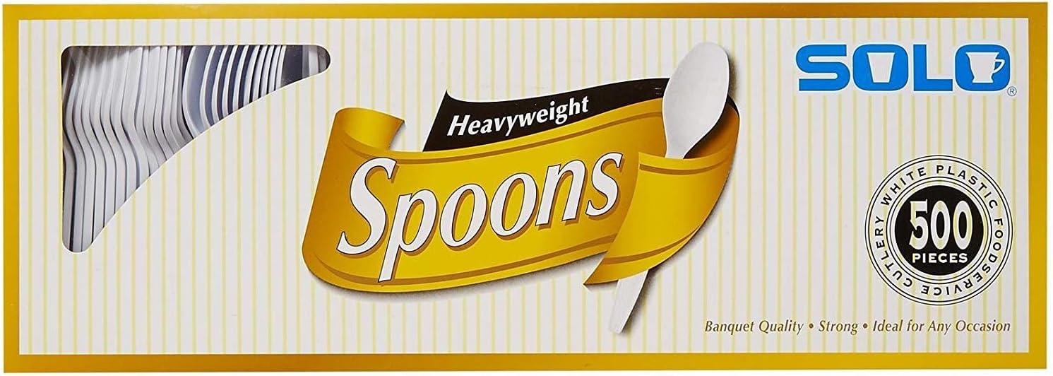 SOLO Cup Company White Heavyweight Spoons - 500 ct: Home Improvement