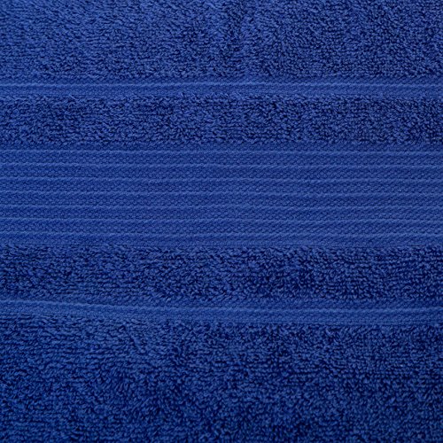 Qute Home 8 Piece Towel Set | Premium Quality Luxury Turkish Towels 2 Bath Towels, 2 Hand Towels, 4 Washcloths - NAVY BLUE