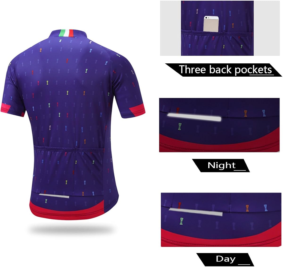 Men's Cycling Jersey Set Road Bike Jersye Short Sleeves Cycling Kits + Bib Shorts with 3D Padded: Clothing