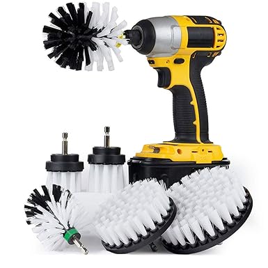MMLC Drill Brush fliesenreiniger bürste Elektrisch,Power Scrub bürste bohrmaschine bürstenaufsatz für Auto, Teppich, Badezimm
