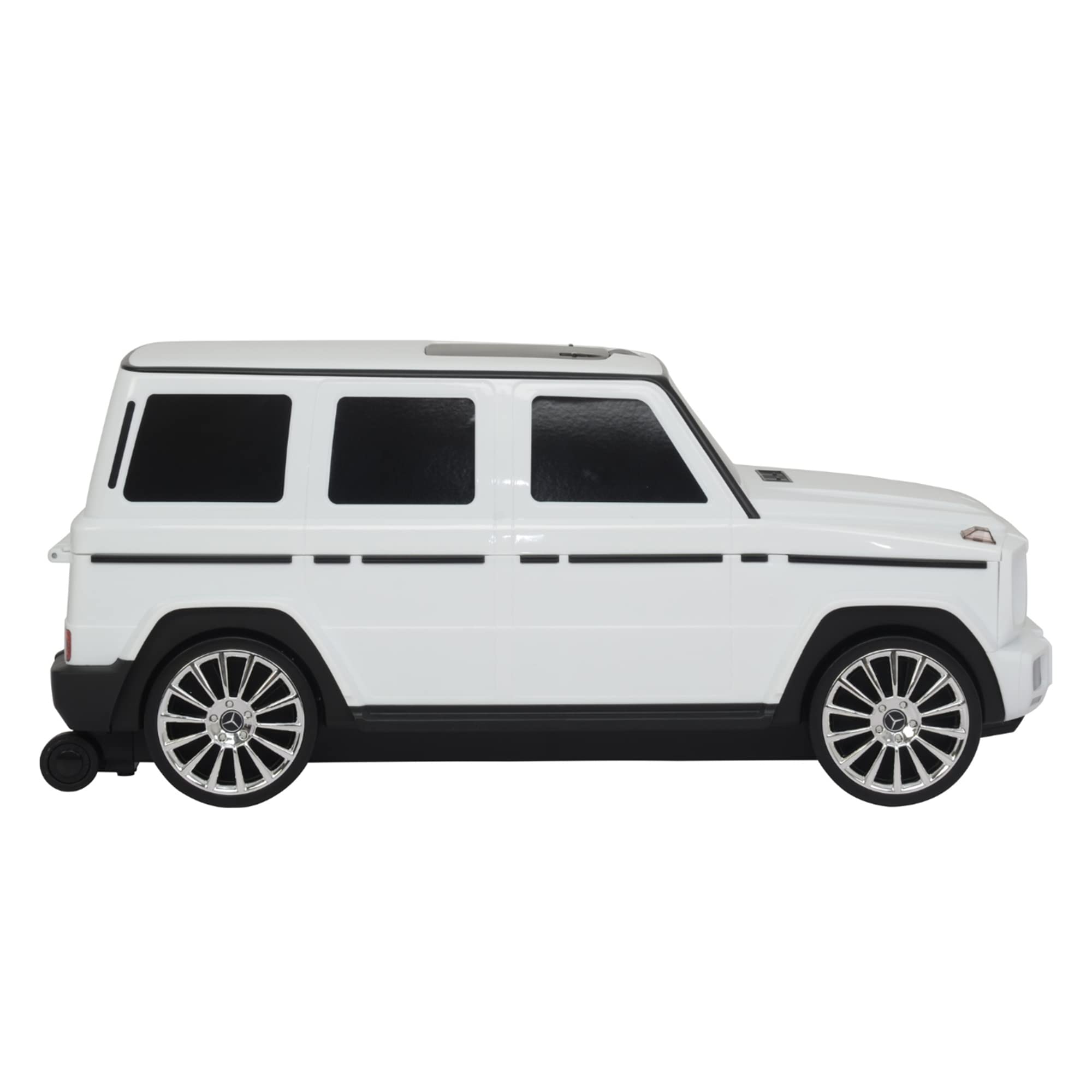 Merc Suitcase White Push Car