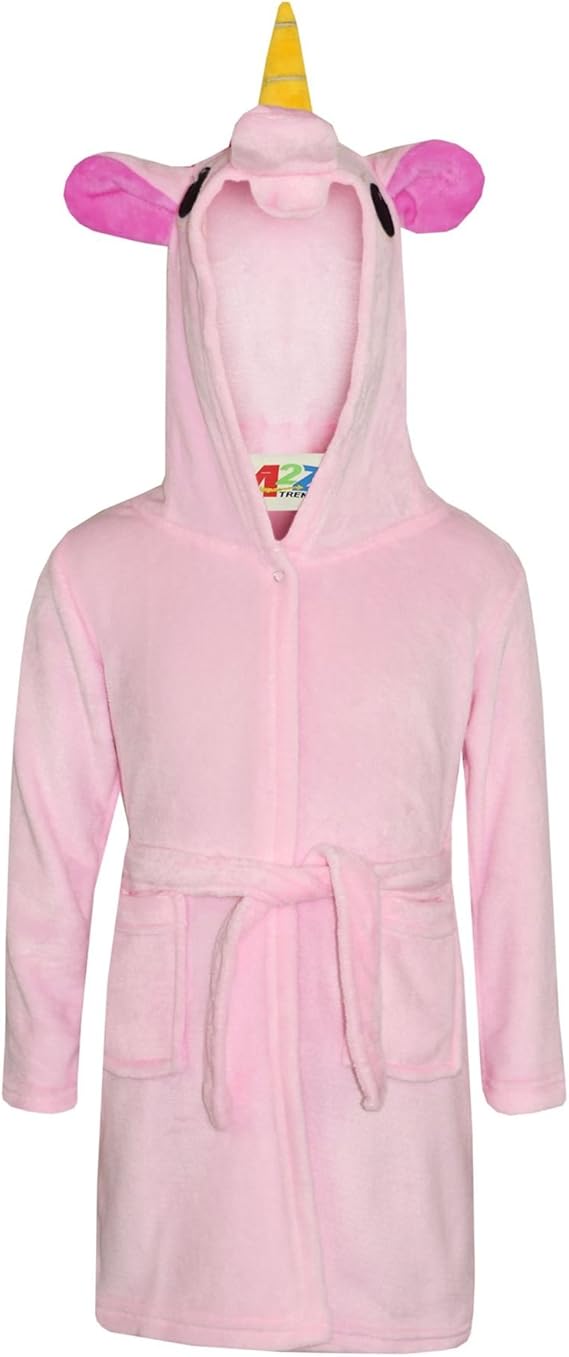 kids unicorn dressing gown