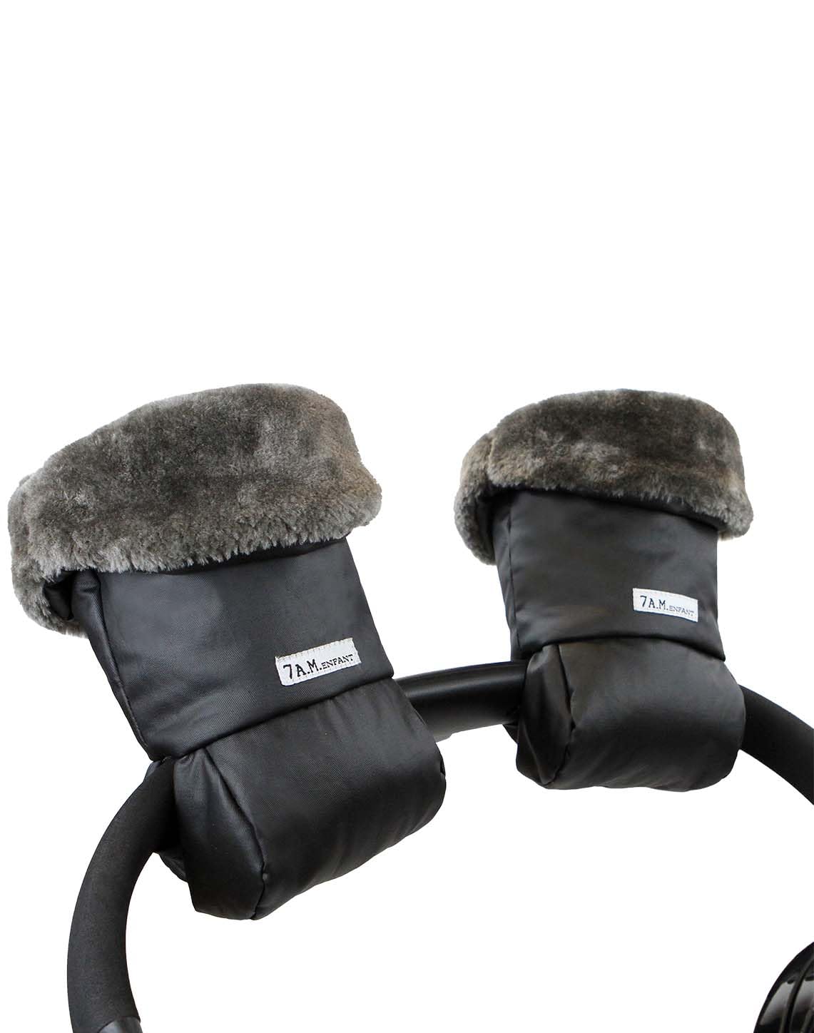 7AM Enfant Stroller Hand Warmers - Warmmuffs with Anti- Freeze, Cold Weather, Water Repellent Warm Hand Gloves for Pushchair, Pram, and Stroller