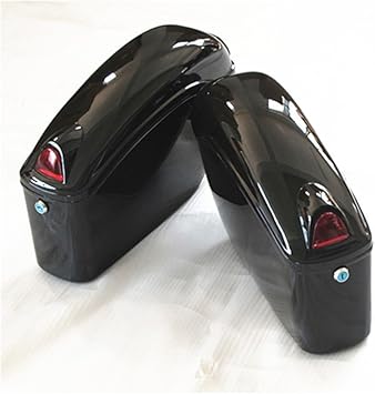 hard leather motorcycle trunk