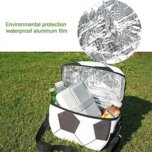 Outdoor Lunch Bag Multi-function Football Picnic Crossbody Bag Insulated Bag Portable Waterproof Meal Box Camping Backpack For Kids Boys Girls
