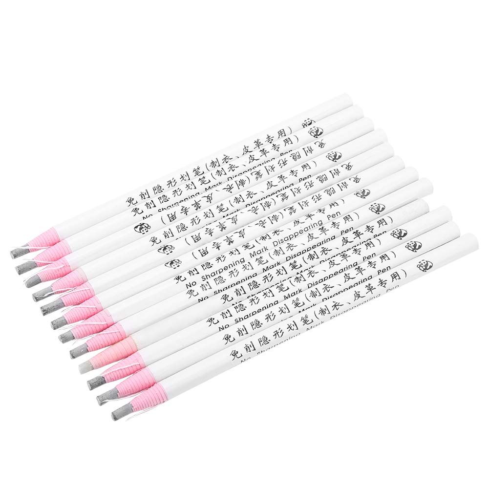 Wal front 12pcs/pack Tailor's Pen, Fabric Erasable Pen Tailor Dressmaker Craft Marking Sewing Accessories Used in Clothing, Cloth, Leather, Shoes, Metal