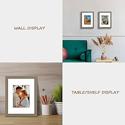 Golden State Art, Set of 4, 9x12 Picture Frame Dark