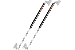 PAMAGOO 23 inch 200 lbs Gas Strut 890 N Per Prop 23" Gas Spring Shock with L-Type Mounts for Heavy Duty Bed Box Lid Window Basement Floor Door(Fit 185-215 lbs weights) QTY 2