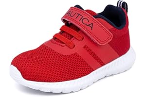 Nautica Kids Fashion Sneaker Athletic Running Shoe with One Strap |Boys - Girls|(Toddler/Little Kid)