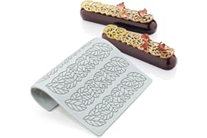 TUKE Hollow Leaf Silicone Molds Lover Heart Chocolate Molds Geometry 3D Silicone Mould Chocolate Candy Leaf Mold Sugar Craft 