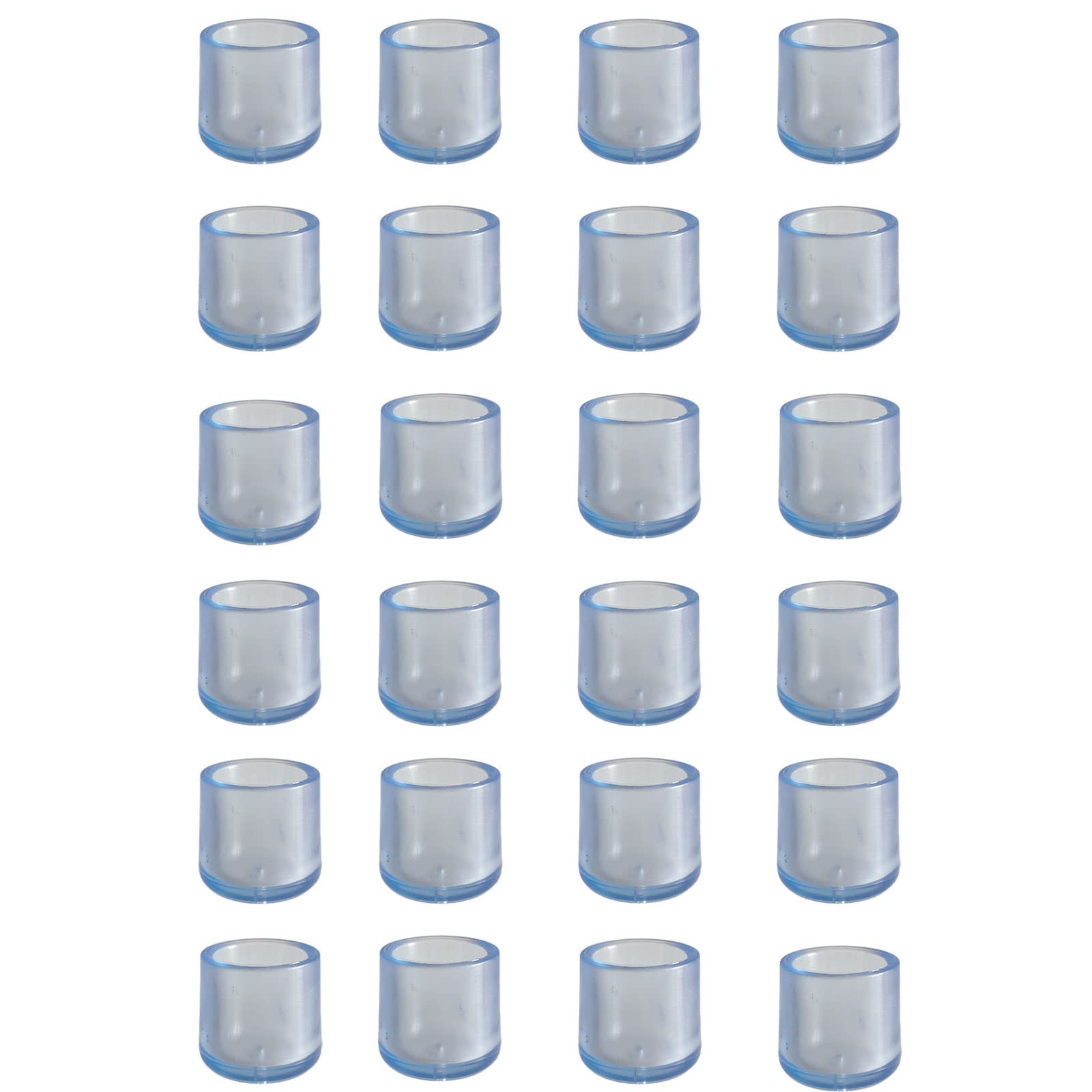 24Pcs Chair Leg Floor Protectors, Silicone Table Furniture Leg Covers Caps, Furniture Table Feet Pads, Prevent Scratches, Wood Floor Protector