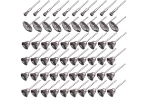 Luo ke 60 Pcs Wire Brushes Kits - 1/8" Shank Stainless Steel Brush Wheel Cleaning End Brushes for Dremel Rotary Tool
