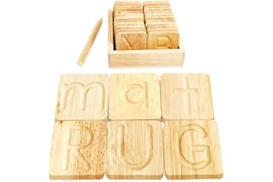 Wooden Alphabet Tracing Boards - Preschool Letter Formation - Montessori Alphabet Letters