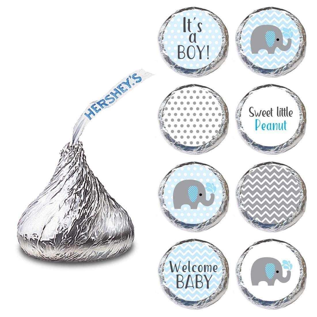 Horeto Com Set Of 240 Baby Boy Elephant Labels For Hershey S Kisses Chocolates Baby Shower Candy Stickers Handmade Products Stationery Party Supplies Horeto Com Set Of 240 Baby Boy Elephant Labels For Hershey S Kisses Chocolates Baby Shower Candy Stickers Handmade Products Stationery Party Supplies