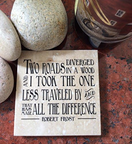 Robert Frost Road Less Traveled Coaster