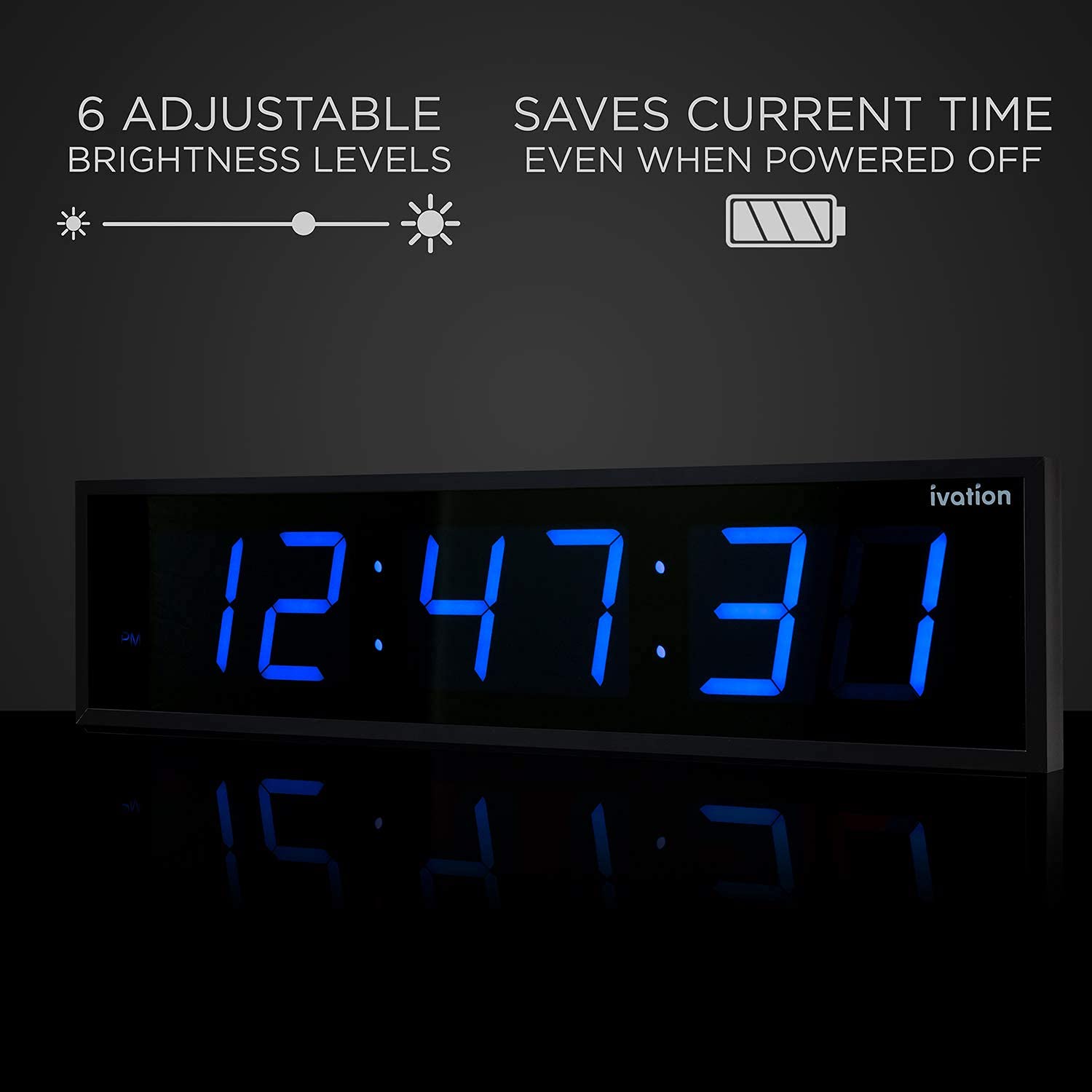Mua Ivation Huge 24" Inch Large Big Oversized Digital LED Clock with ...