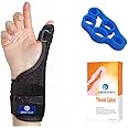 Arrow Splints Thumb Brace | for Arthritis, Trigger Thumb, Carpal Tunnel, Thumb Stabilizer, Tendonitis, Sprain - Thumb Spica Splint is Reversible to fit Right & Left Hand Thumb Splint + Thumb Exerciser