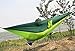 SHINE HAI Double Camping Hammock, Portable Lightweight Parachute Nylon Garden Hammock, Two Persons Bed for Backpacking, Camping, Travel, Beach, Yard