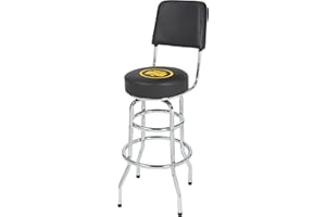 NORTHERN TOOL+EQUIPMENT Northern Tool Shop Stool with Backrest, 300-Lb. Capacity