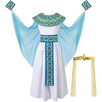 Disfraz De Cleopatra Para Niña – Traje Egipcio De Faraona Con Accesorios, Ideal Para Halloween Y Carnaval