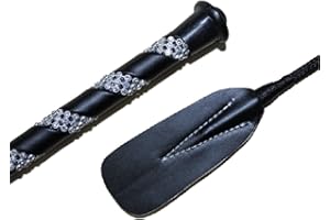 PRAIRIE HORSE SUPPLY Jump Bat 18 Inch Riding Crop Horse and Rhinestone Decorated Handle Color Choice: Black, Blue, Green, Fuchsia, Pink, Purple, Red, or Yellow
