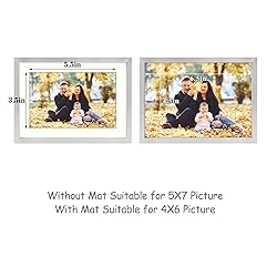 Frametory, 5x7 Aluminum Frames with Ivory Mats for
