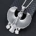 JAJAFOOK Men's Silver Stainless Steel Egypt Horus Falcon Pendant Punk Biker Necklace, 24