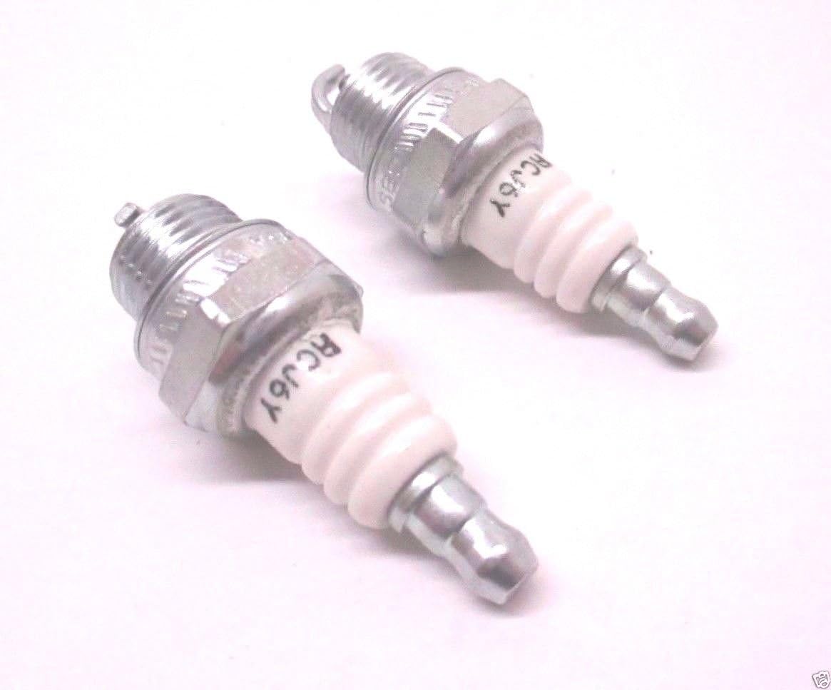 Champion 2 Pack Genuine RCJ6Y Spark Plug Copper Plus 852: Garden & Outdoor