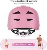 ValueTalks Kids Helmet and Pads Set 5-12 Pink ABS EPS Protective Gear view 5