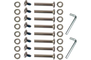 YONGXUAN OD 15/64" (6mm) Shaft Hex Socket Screw Inline Skate Wheel Roller Blades Replacement Skate Wheel Axles Repair kit (30 mm)