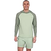 Spyder Men's Hooded Long Sleeve Rashguard – Quick-Dry Swim Shirt Sun Protection, Performance Hoodie